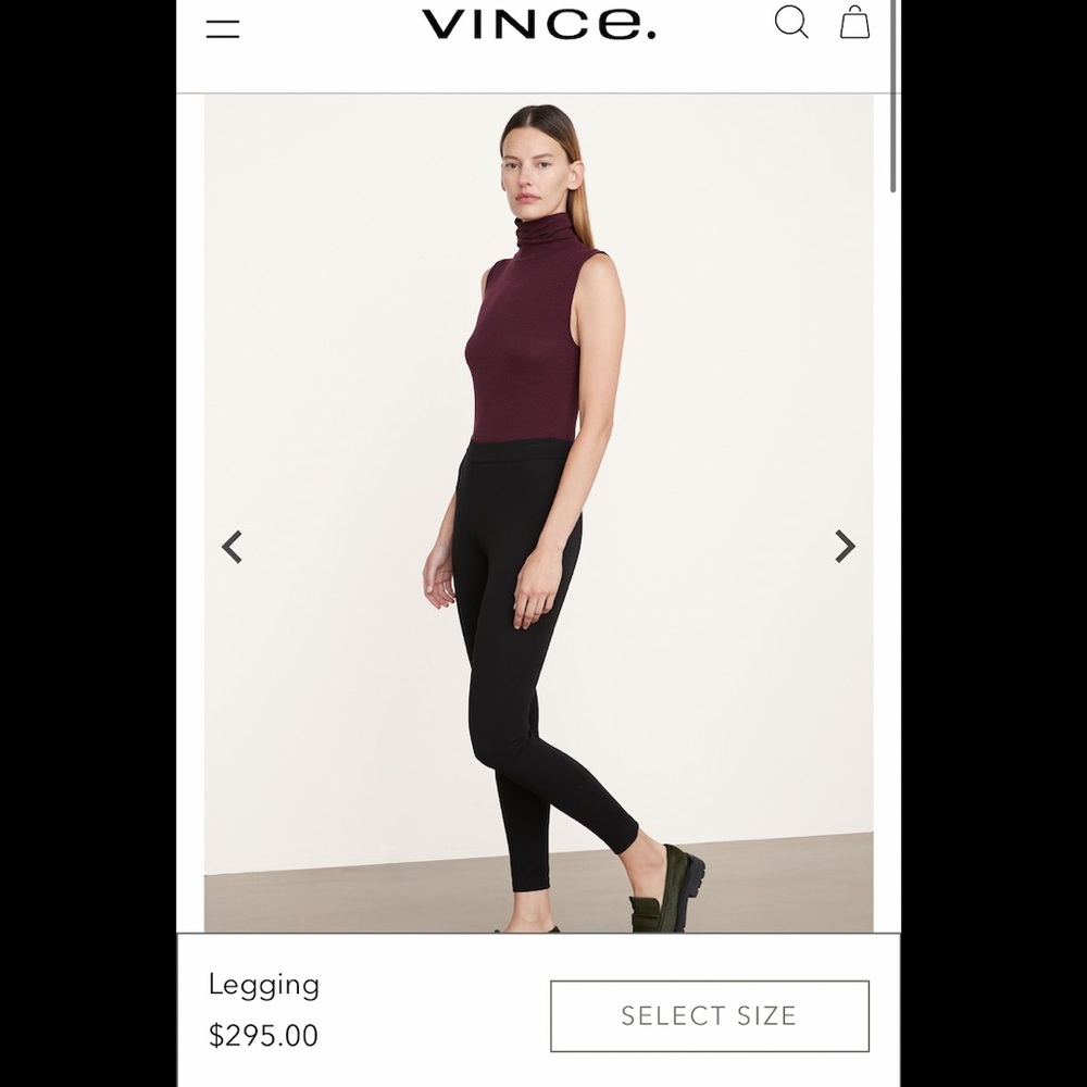 Vince black leggings